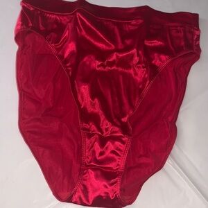 Victoria's Secret Lustrous Red Satin Lingerie